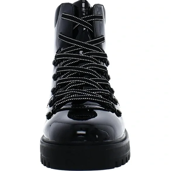 Cougar boots Black Nelson Nash Waterproof patent Leather Hikng Boots size 7 - Picture 4 of 7